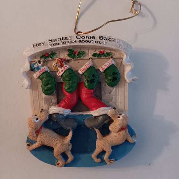 3 PC Dog Christmas Ornaments NWOT - Picture 3 of 7